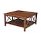 International Concepts Square Hampton  Coffee Table, 36 W, 36 L, 18 in H, Wood, Espresso OT581-70SC - alternate 1